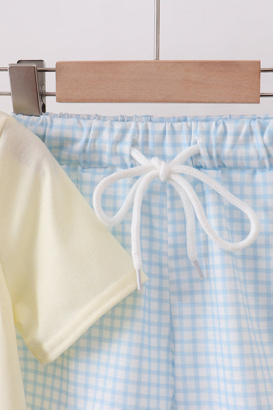 Yellow Character Applique Set