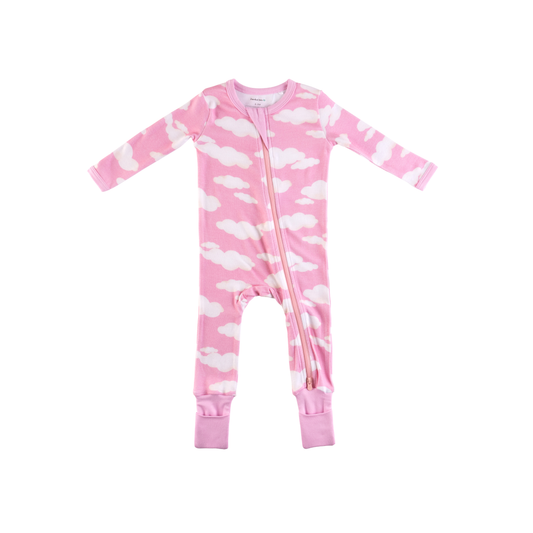 Baby Bamboo Pajamas w/ DreamCuffs® - Clouds