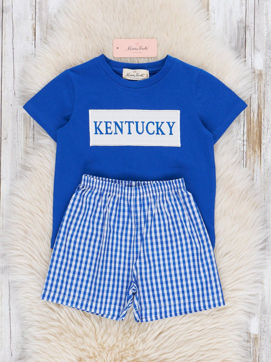 Kentucky Smocked Gingham Outfit