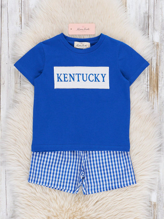 Kentucky Smocked Gingham Outfit