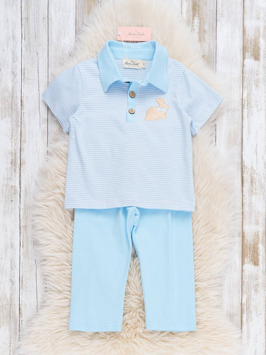 Picnic Hop Embroidered Cotton Outfit